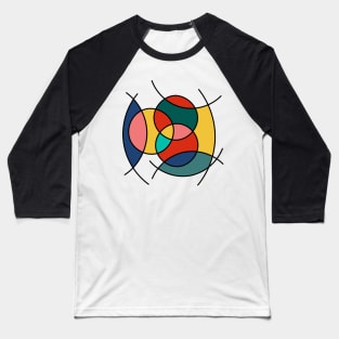 Surreal Shapes (Miro Inspired) Baseball T-Shirt